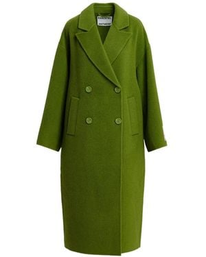 Essentiel Antwerp Doppelreihiger Kelp Oversized-Mantel - Grün
