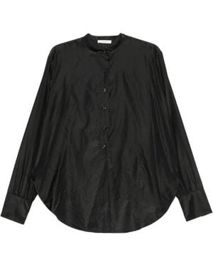 The Row Camicia Lula Con Colletto Alla Coreana - Nero