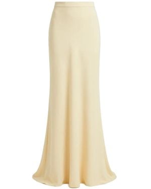 Gemy Maalouf High-Waisted Floor-Length Skirt - White