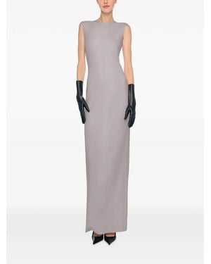 Norma Kamali Sleeveless Long Dress - Gray