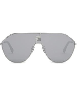 Fendi Occhiali Da Sole Con Stampa - Grigio
