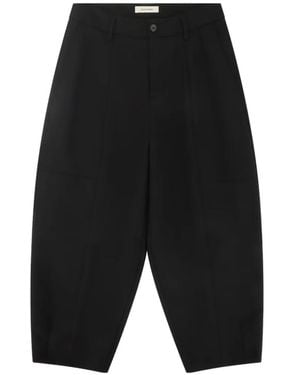 Entire studios Carrot Wool Trousers - Black