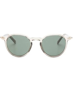 Montblanc Round-Frame Logo-Detail Sunglasses - Green