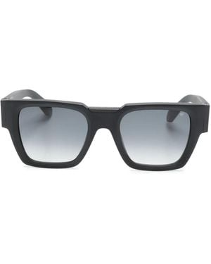 Philipp Plein Occhiali Da Sole Squadrati Con Placca Logo - Grigio