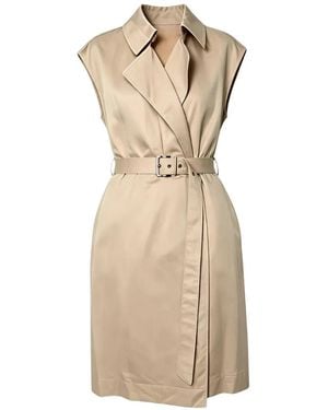 Brunello Cucinelli Belted Sleeveless Mini Dress - White