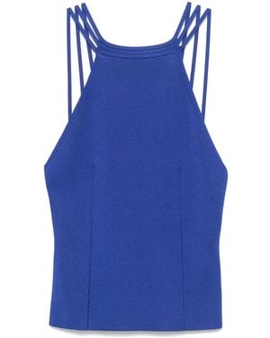 Giorgio Armani Knitted Tank Top - Blue