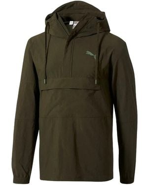 PUMA Half-Zip Windbreaker Jacket - Green