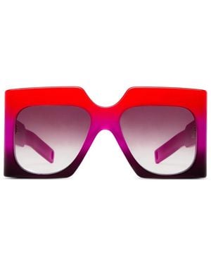 Jacques Marie Mage Ultravox Sonnenbrille Mit Oversized-Gestell - Rot