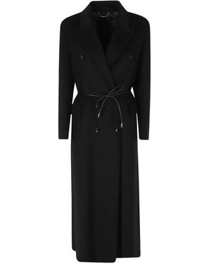 Seventy Double-Breasted Belted Coat - Black