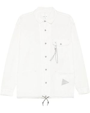 and wander Cordura Rip Shirt Jacket - White