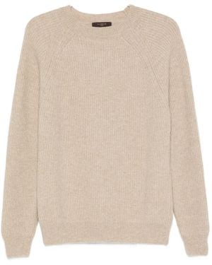 Zanone Pullover mit Rundhalsausschnitt - Natur