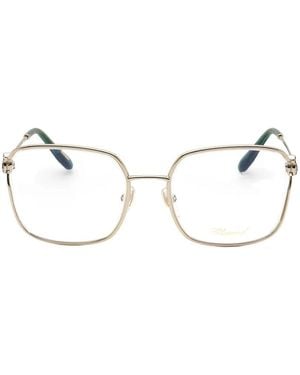 Chopard Square-Frame Glasses - Natural