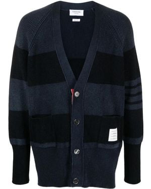 Thom Browne 4bar カシミアカーディガン - ブルー
