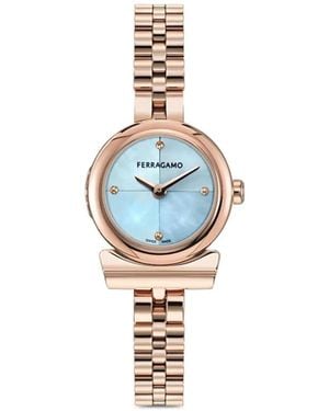 Ferragamo Reloj Gancini De 22.5 Mm - Azul