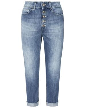Dondup Five-pocket button jeans - Azul