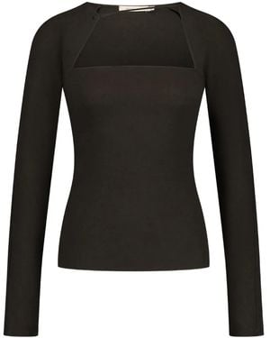 Paloma Wool Vierkante Top Met Lange Mouwen - Zwart