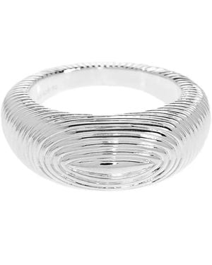 LIE STUDIO Audrey Ridged Ring - White