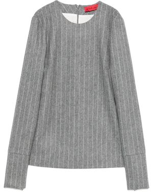 Thelatest Top Elisa A Rayas Diplomáticas - Gris