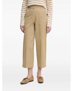 Benetton Pantalon Ample À Plis Marqués - Natural