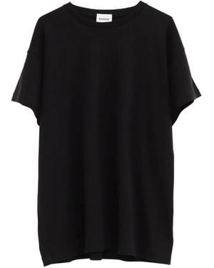 KHAITE Camiseta Con Cuello Redondo - Negro