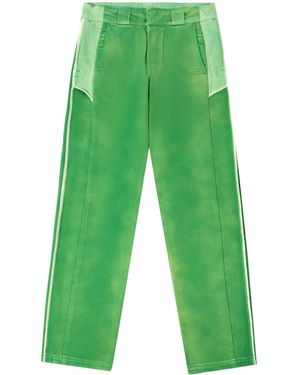 Heron Preston ダメージ ミッドライズ パンツ - グリーン
