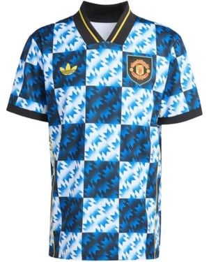 adidas Checked T-Shirt - Blue