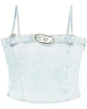 DIESEL De-Lucy-S Denim Tank Top - White