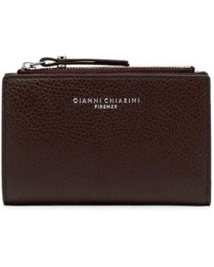 Gianni Chiarini Portefeuille En Cuir À Fini Grainé - Brown