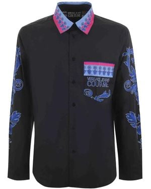Versace Jeans Couture Floral-Print Shirt - Blue