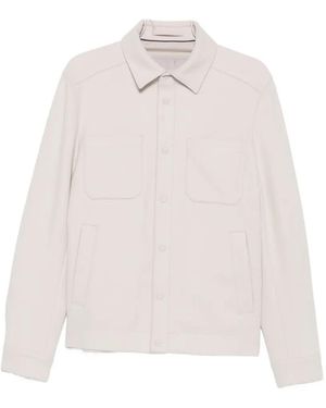 Herno Chest-Pockets Press-Stud Jacket - White