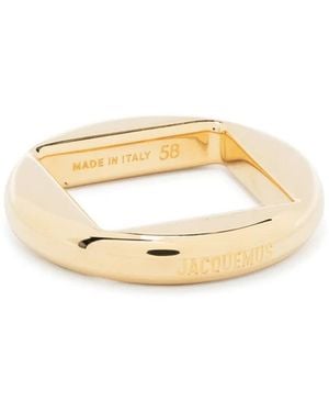 Jacquemus La Bague Rond Ring - Metallic