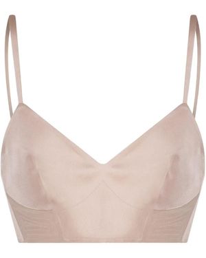 DI STAVNITSER Mj V-Neck Top - Natural