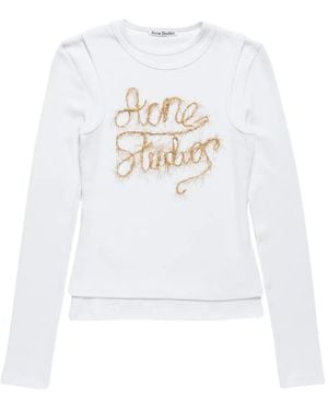 Acne Studios Long-Sleeves T-Shirt - White
