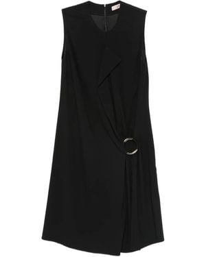 Carla G Vestido con detalle de anilla - Negro