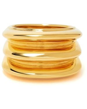 Missoma Triple Ridge Ring - Metallic