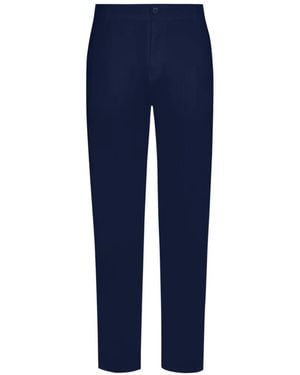 Vilebrequin Straight-Leg Linen Pants - Blue