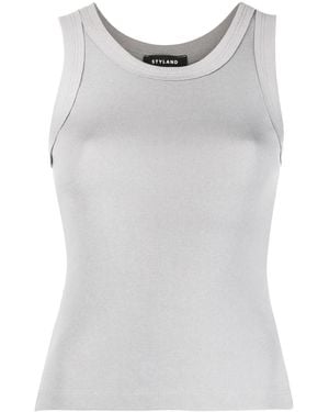 Styland Organic Cotton Vest Top - Grey