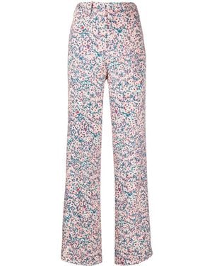 N°21 Daisy Print Wide-Leg Pants - Multicolor