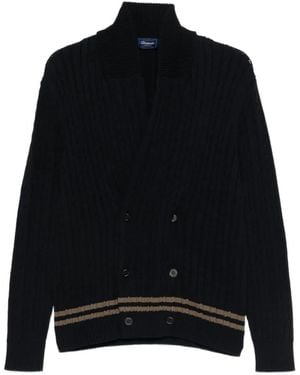 Drumohr Cable-Knit Cardigan - Black