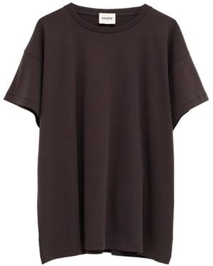 KHAITE Camiseta Con Cuello Redondo - Negro