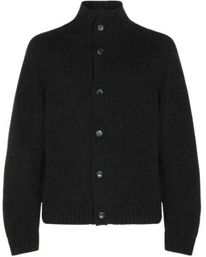 Tom Ford Gerippter Cardigan Mit Knöpfen - Schwarz