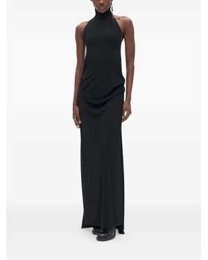 Ann Demeulemeester Rut sleeveless turtleneck maxi dress - Schwarz