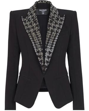 Balmain Embroidered Button Blazer - Black