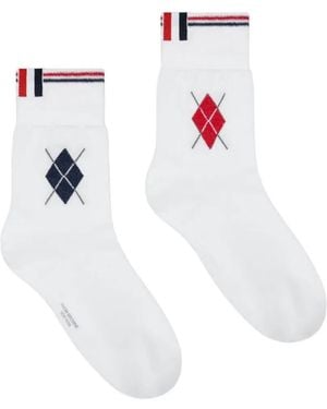 Thom Browne Ankle-Length Socks - White