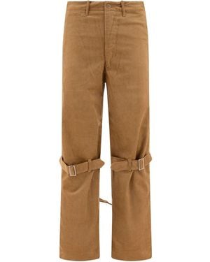 Kapital バックルストラップ パンツ - ナチュラル