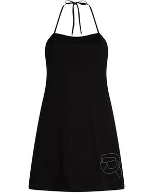 KARL LAGERFELD Ikon Beach Dress - Black