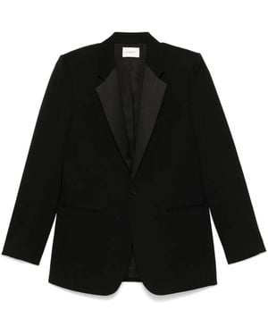 Saint Laurent Grain de Poudre Smoking-Jacke - Schwarz