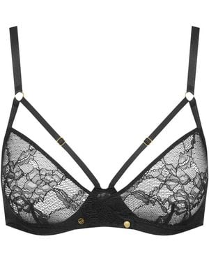 Maison Close Sujetador Balconette Jeux Magnétiques - Negro