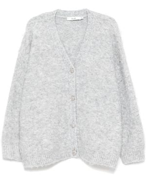 B+ AB Scarf Cardigan - White