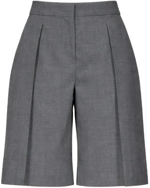 Vivetta Bermudas Con Pinzas - Gris